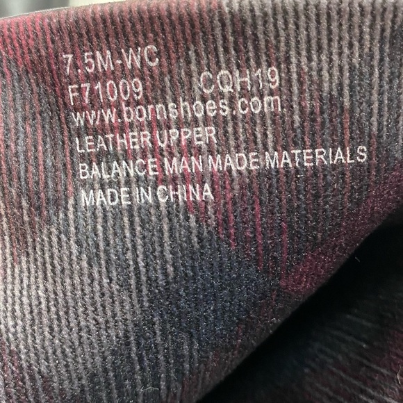 BORN Low Heel Round Toe Black Leather Wide Calf Tall Boots - Picture 8 of 9